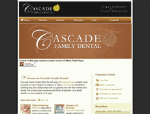 Tablet Screenshot of cascadefamily.com